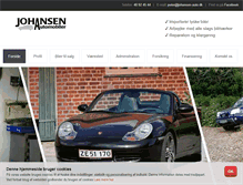 Tablet Screenshot of johansen-auto.dk